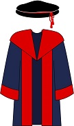 The academic dress worn by Professional Doctorate graduates at La Trobe.