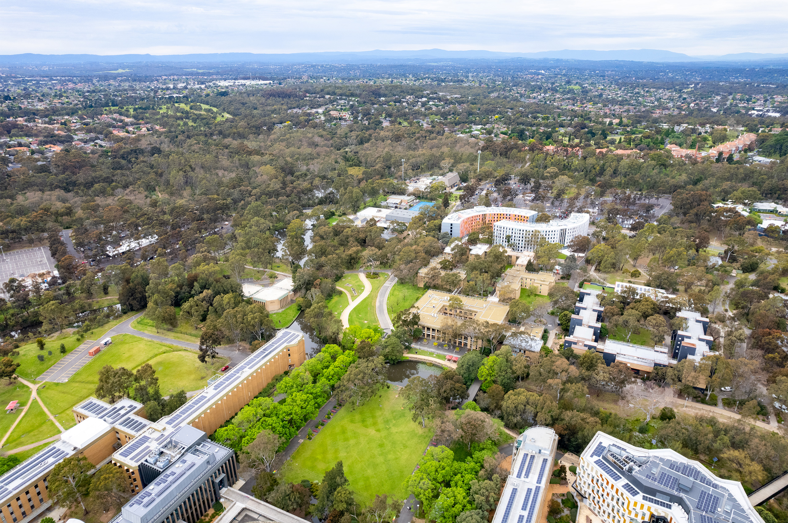 Bundoora campus from above