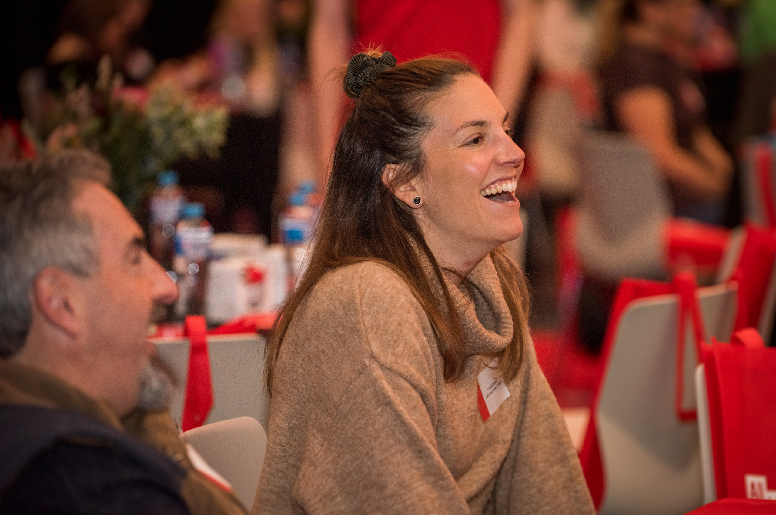 woman at careers event