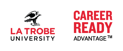 Career Ready Advantage logo with the La Trobe University logo