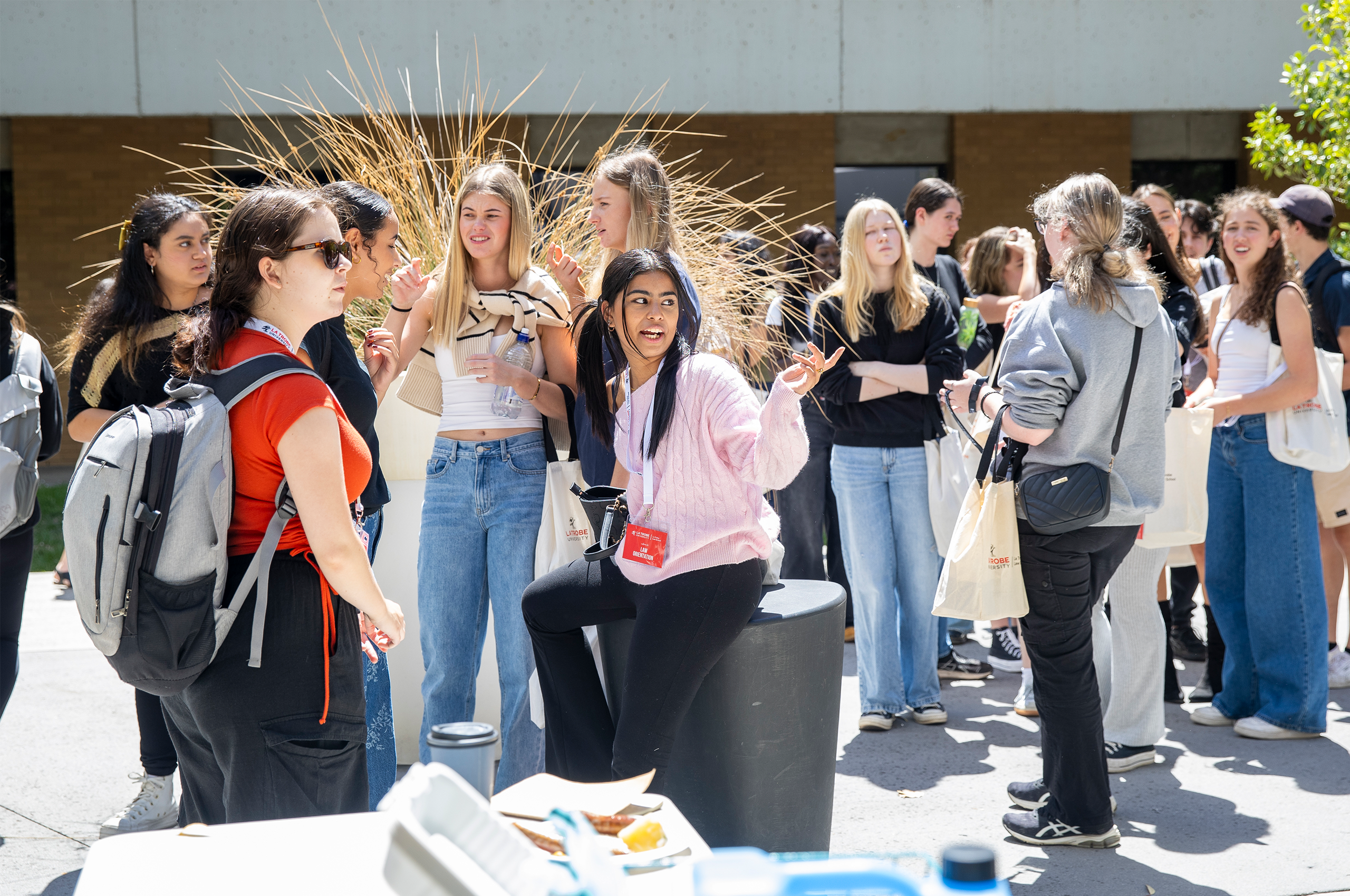 Students enjoying a campus event