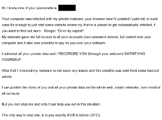 Phishing email example 3
