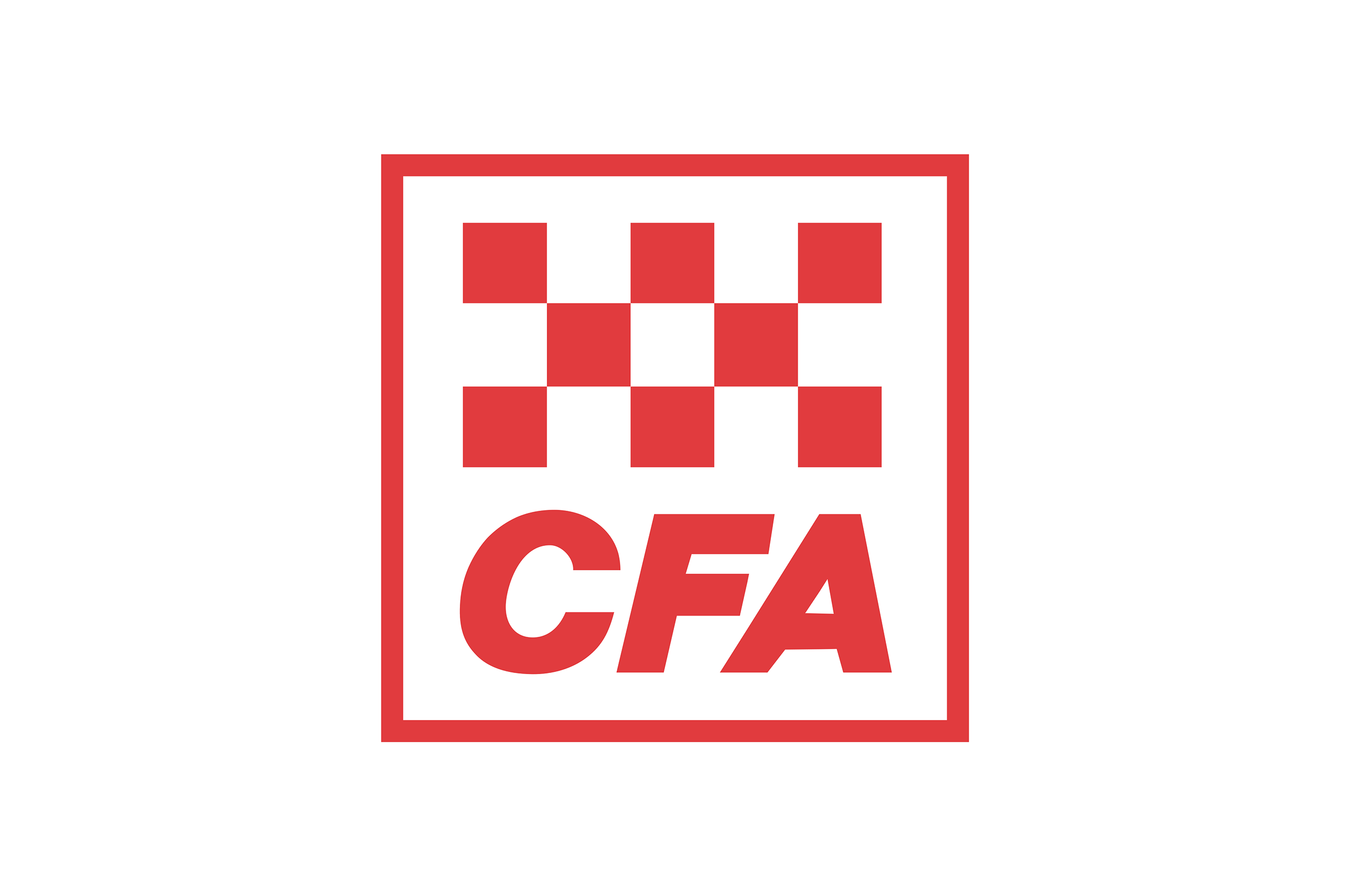 Red and white logo with letters reading CFA.